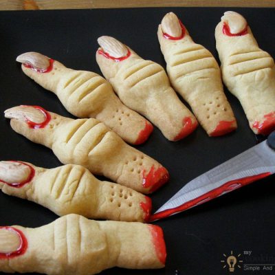 Creepy Monster’s Finger Cookies